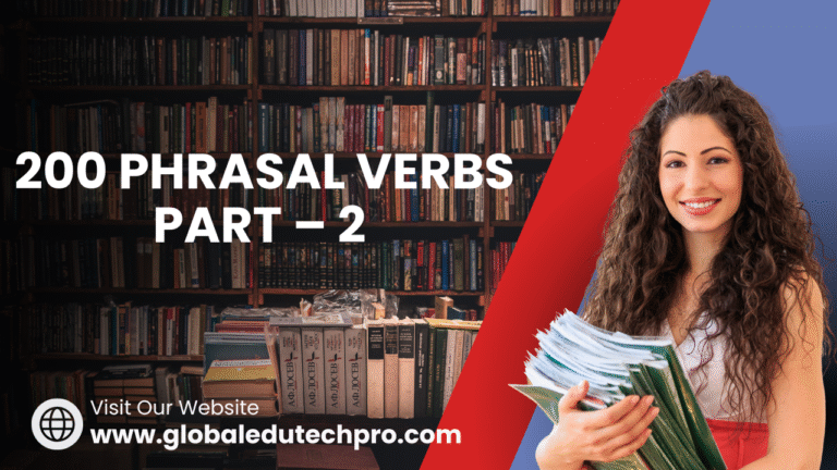 Phrasal Verbs Part - 2. Phrasal Verbs in British English Part – 2. 200 ...