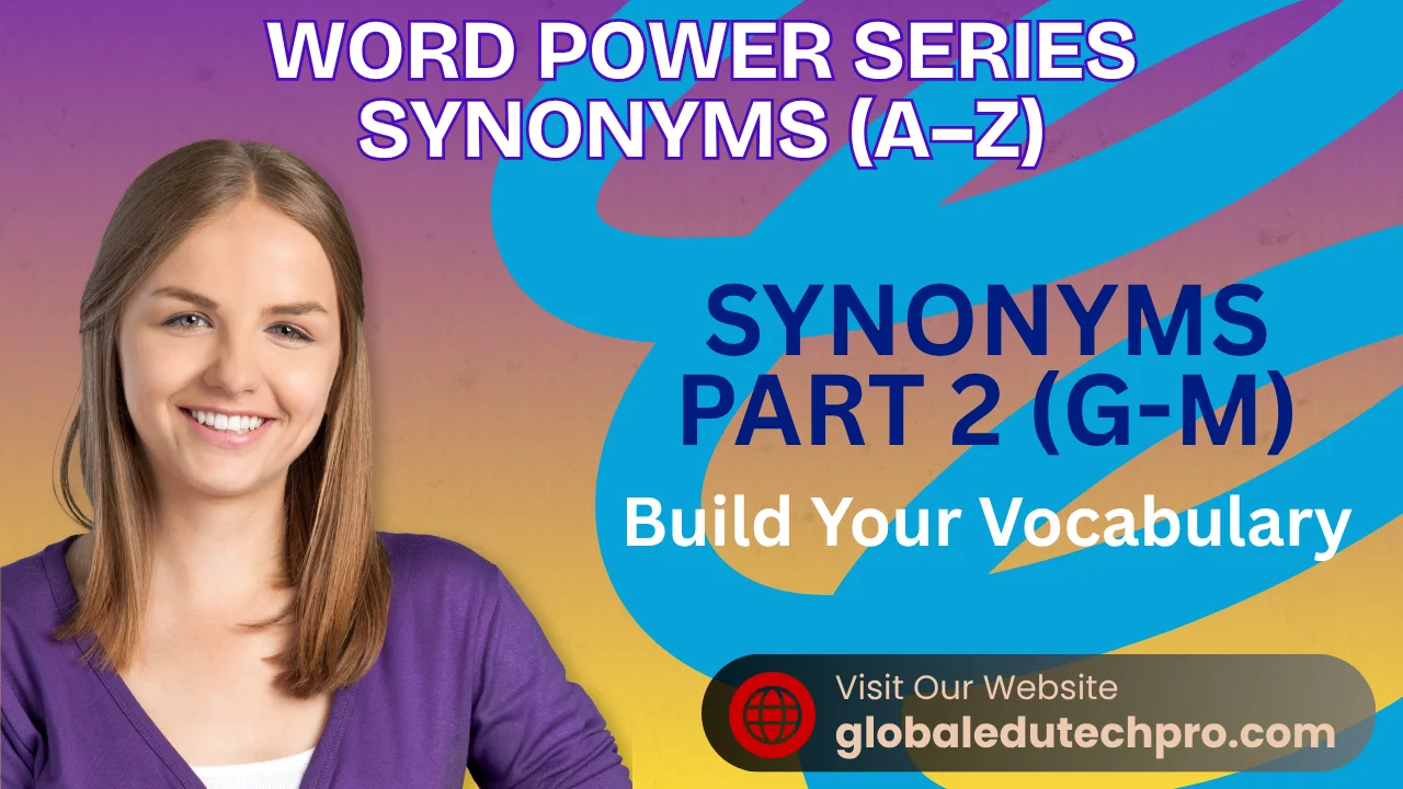 Synonyms Part 2